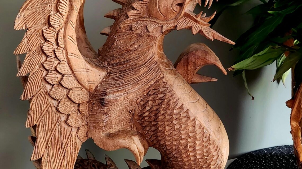 Dragon en bois